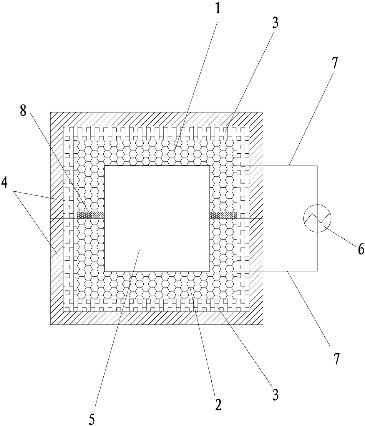 High-molecular material foaming device and application method thereof