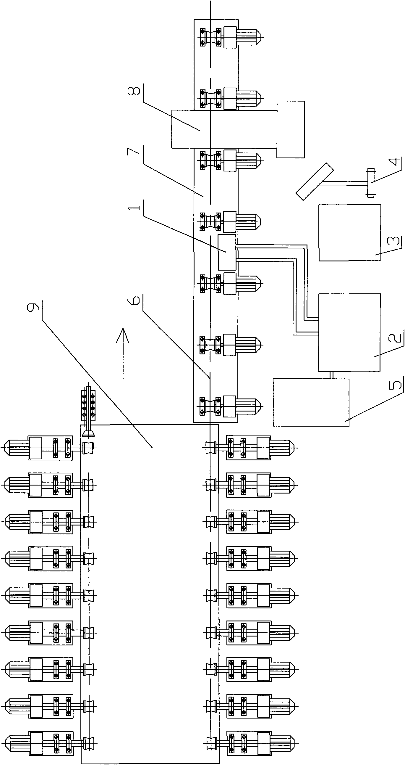 Method and device for removing inner surface oxidized iron sheet of steel pipe on line