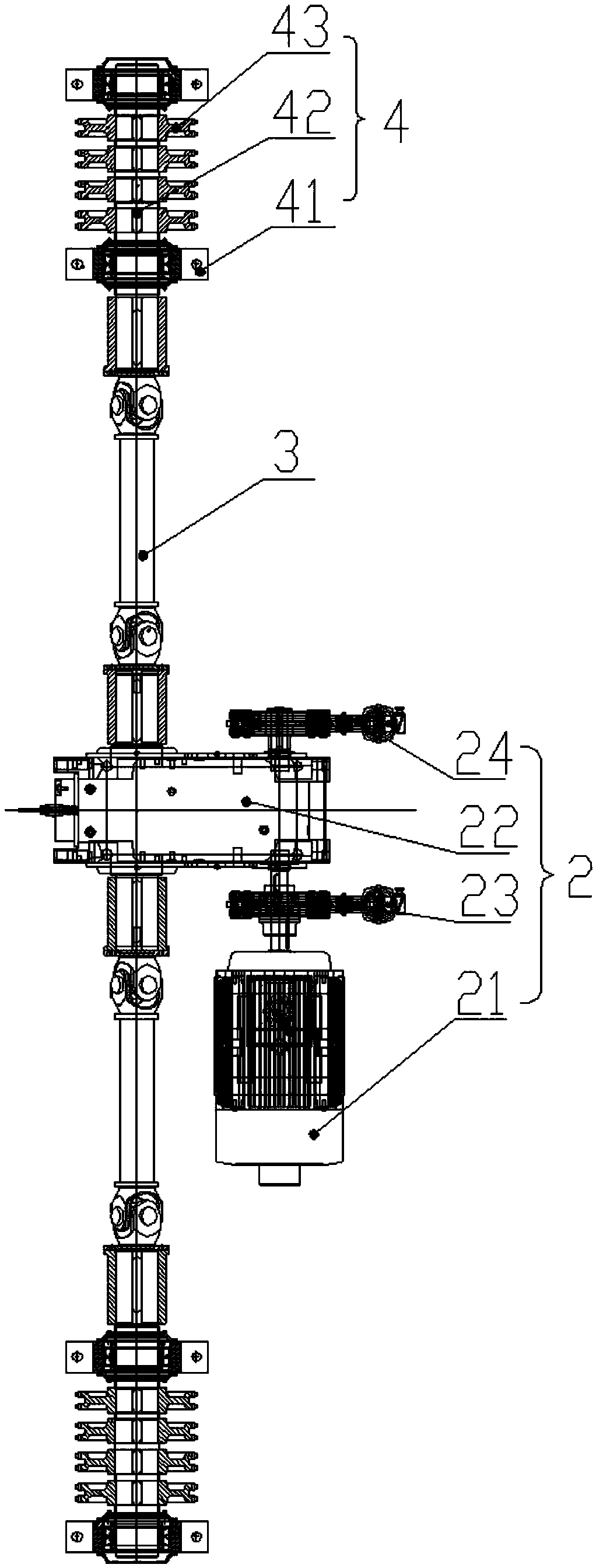 Lifting driving system adopting chain transmission