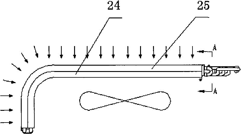 Heat exchanger of air conditioner with double rows of pipelines