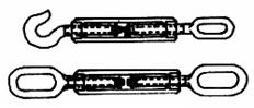 Simple tensioner of lossless steel cables