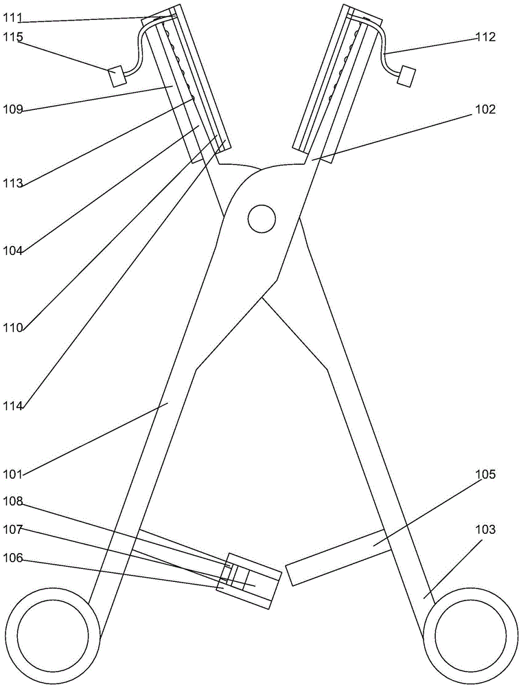 Surgical hemostatic forceps for general surgery department