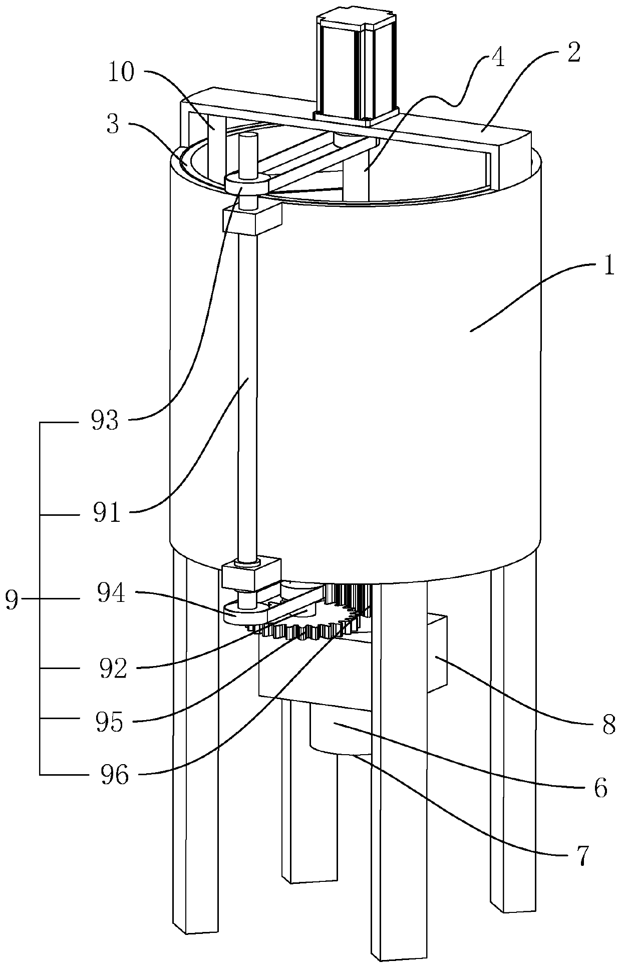 Agitator for concrete production system