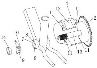 Bicycle with novel motor structure