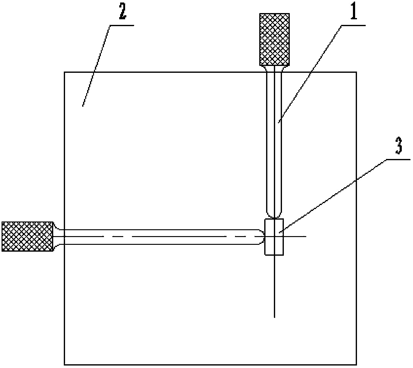 Special clamping device for measuring perpendicularity of auxiliary tooth handle and tooth top