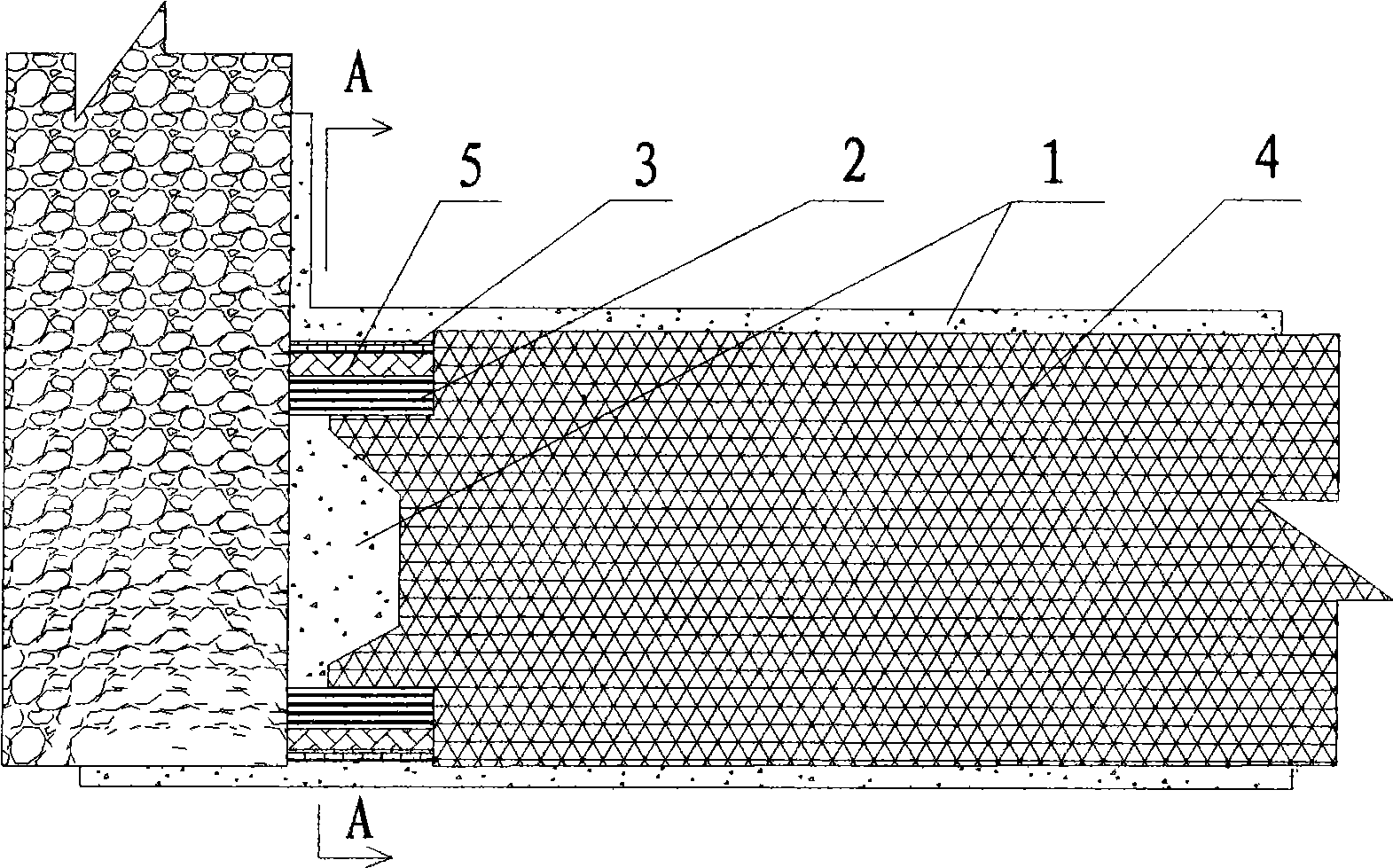 Light slat anti-crack construction method