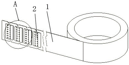 A kind of adhesive tape used for connecting SMT material tape and its processing method