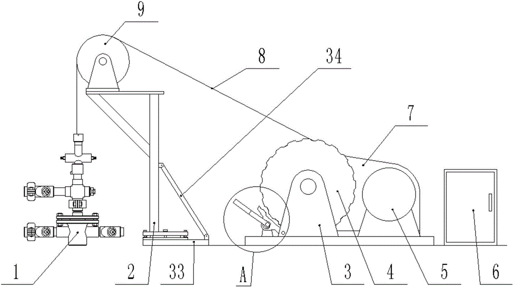 Intelligent driving device for oil-well pump and winding type pumping unit system