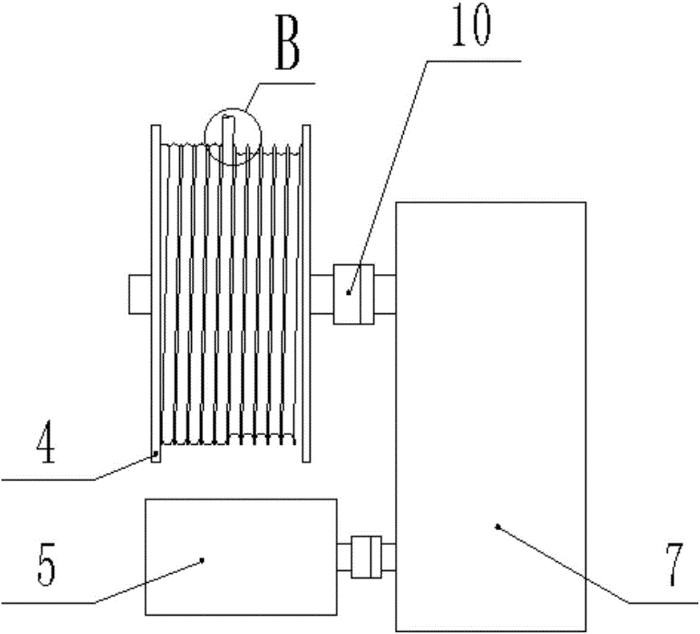 Intelligent driving device for oil-well pump and winding type pumping unit system