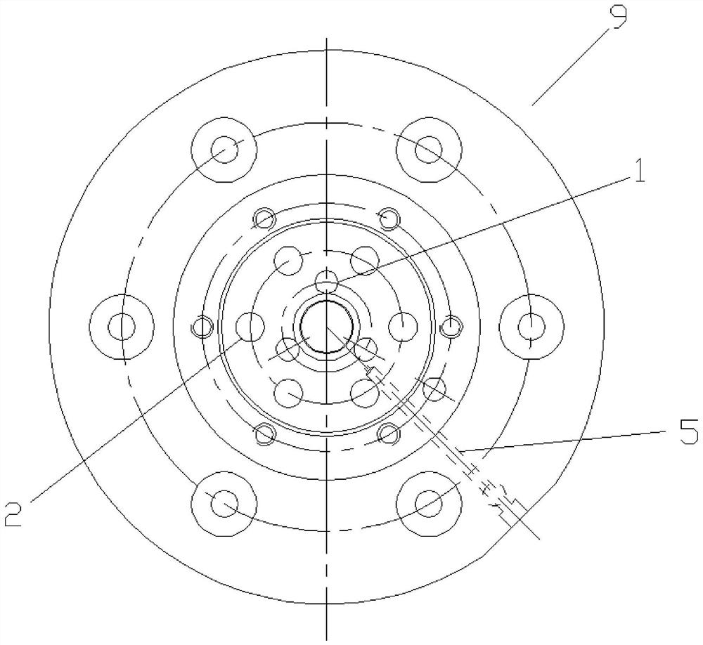 Pressure test device for diesel engine air distributor body