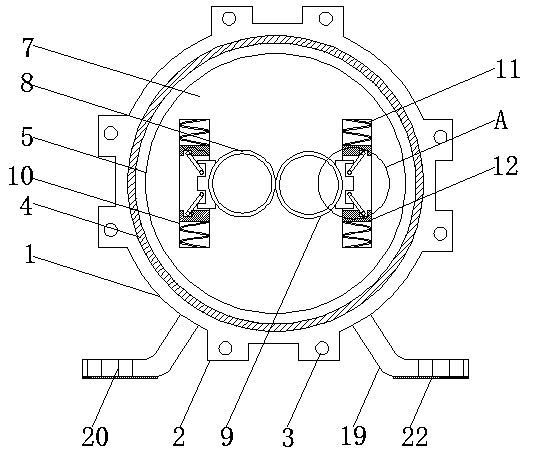 A casing for a compressor