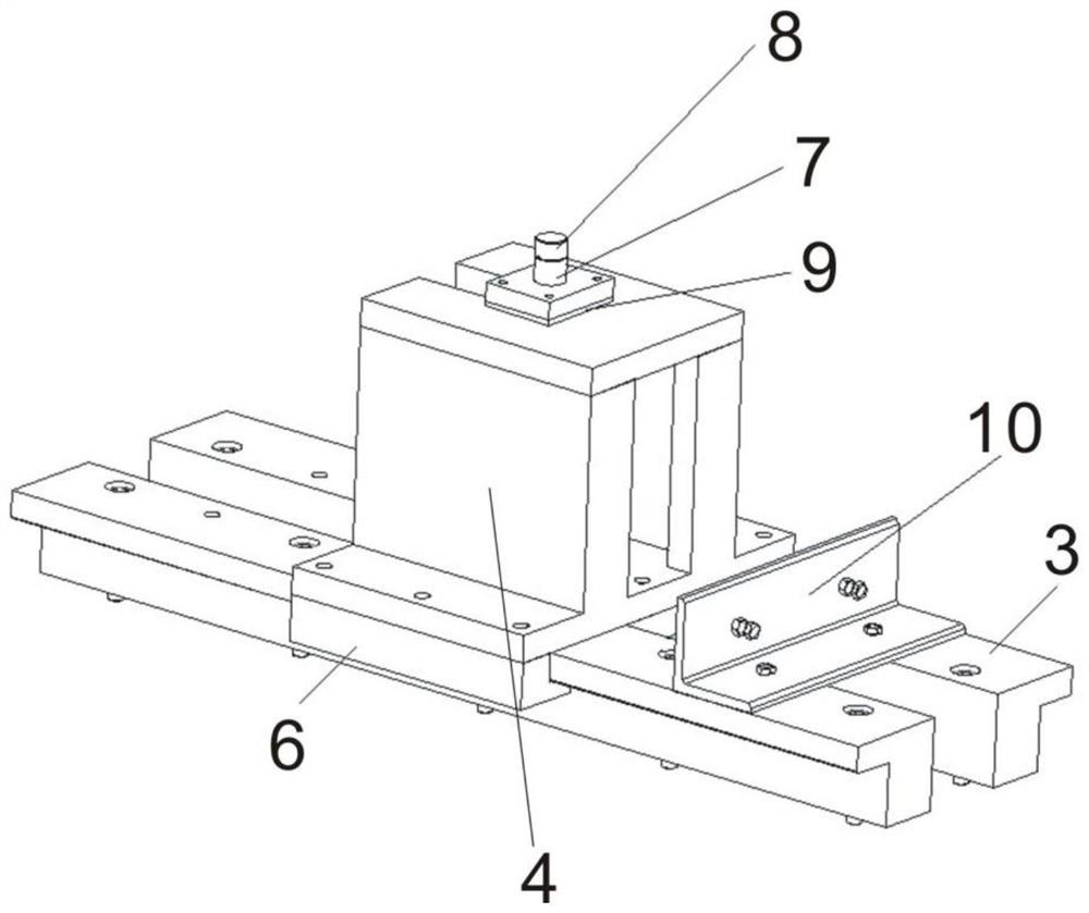 A heavy load vertical impact test equipment