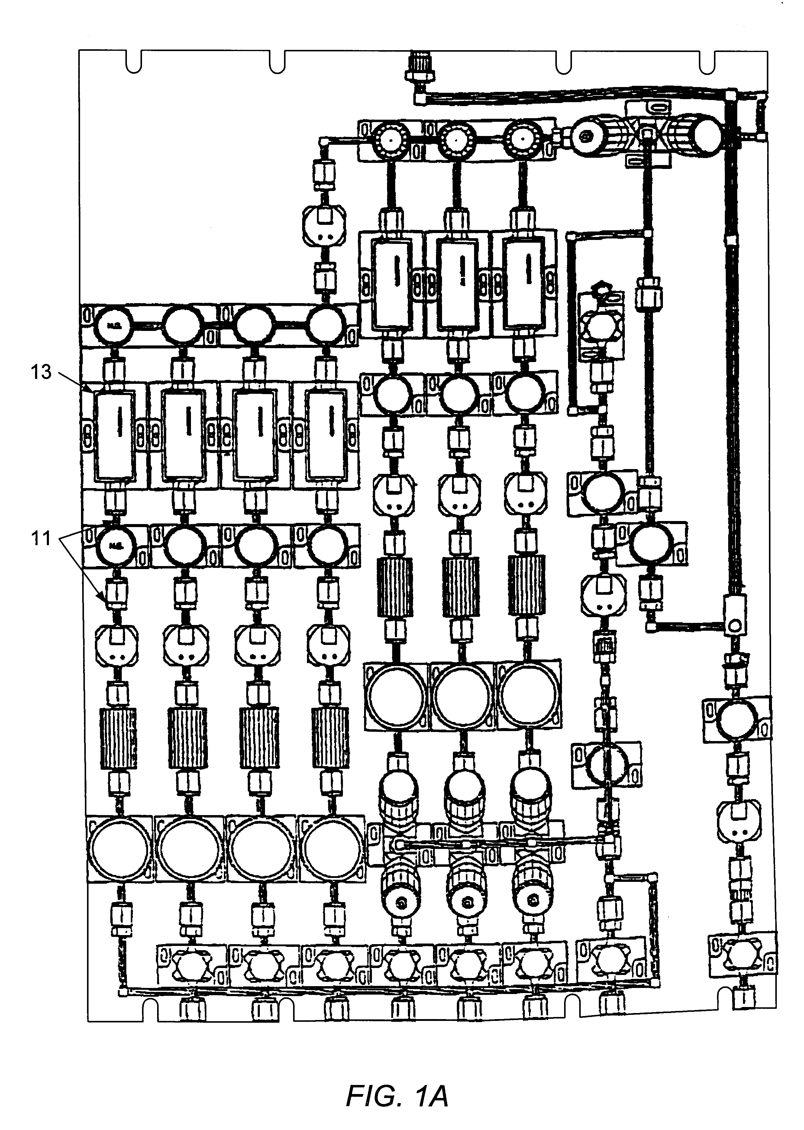 Apparatus for assembling modular chemical distribution substrate blocks