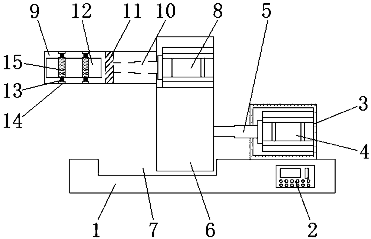 Mine exploding fixing installation device for facilitating palisade explosive installation