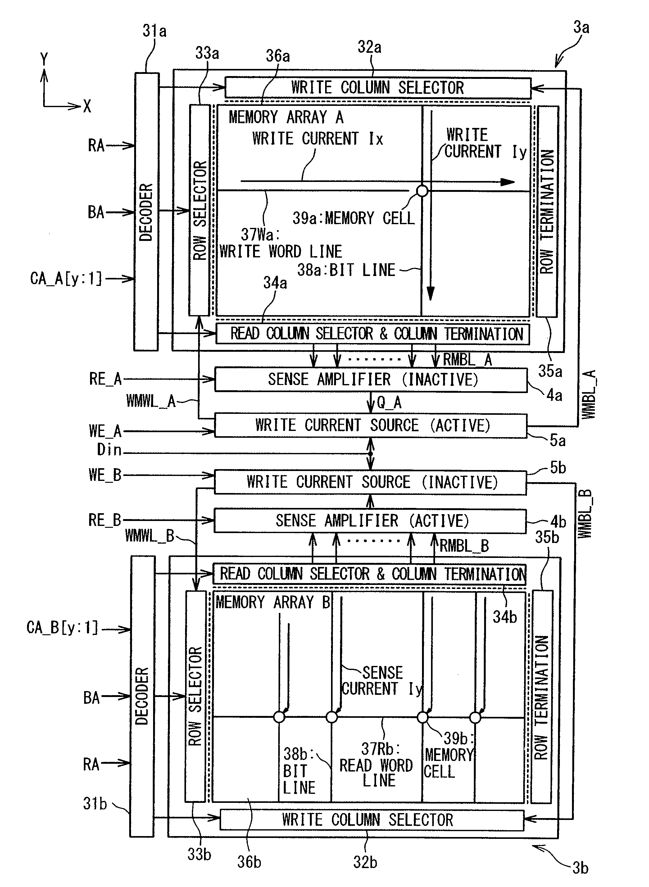 Toggle Magnetic Random Access Memory and Write Method of Toggle Magnetic Random Access Memory