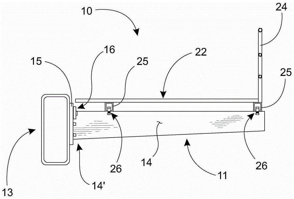 Walking platform, fixing device and operation method of walking platform