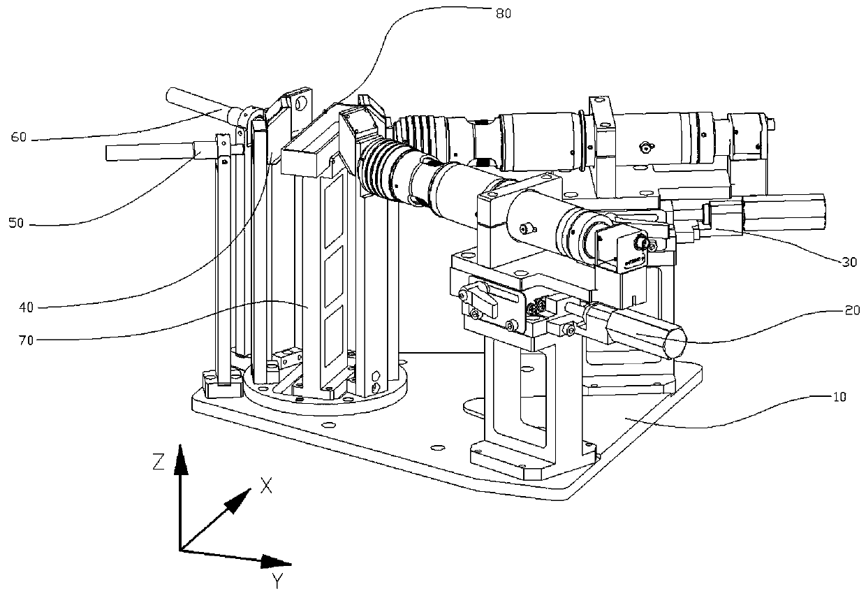 A device for observing the state of flying ink droplets