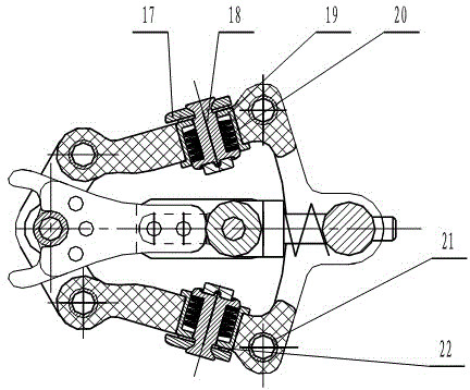 Split-spoon change-over switch in on-load tap-changer