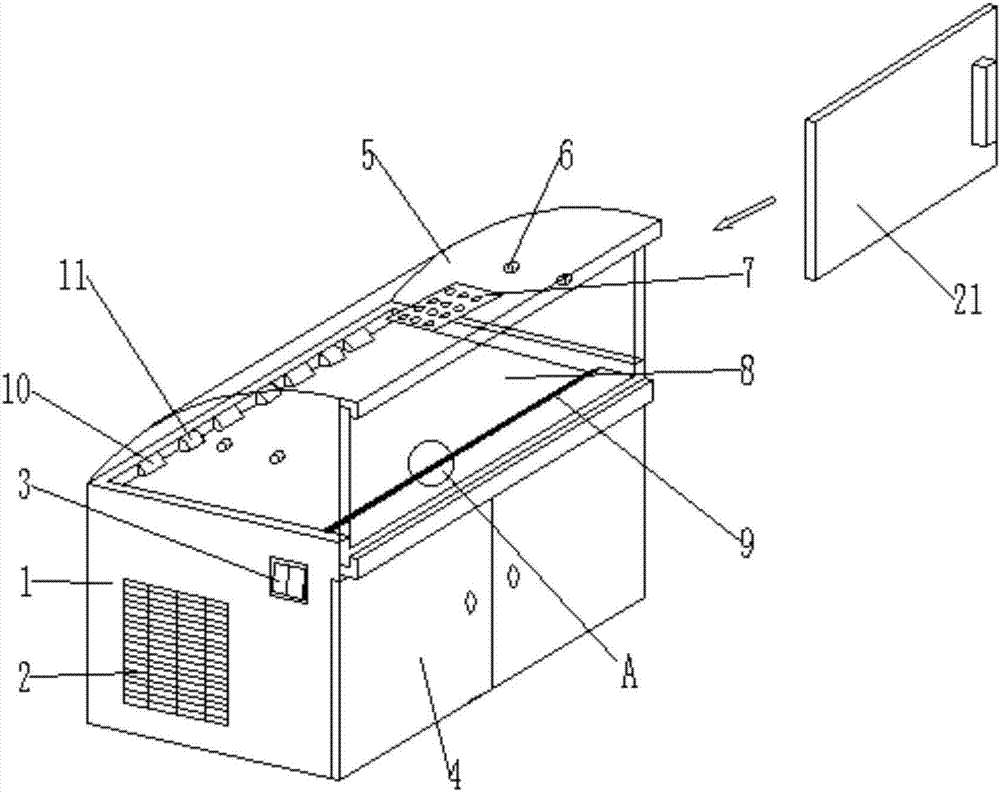 Ultraclean worktable structure for plant quarantine