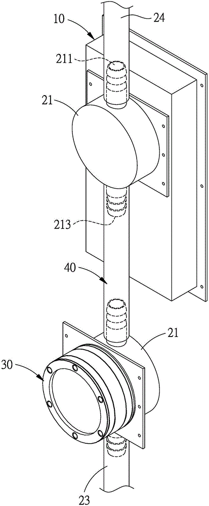 Water cooled power supply device suitable for open water source