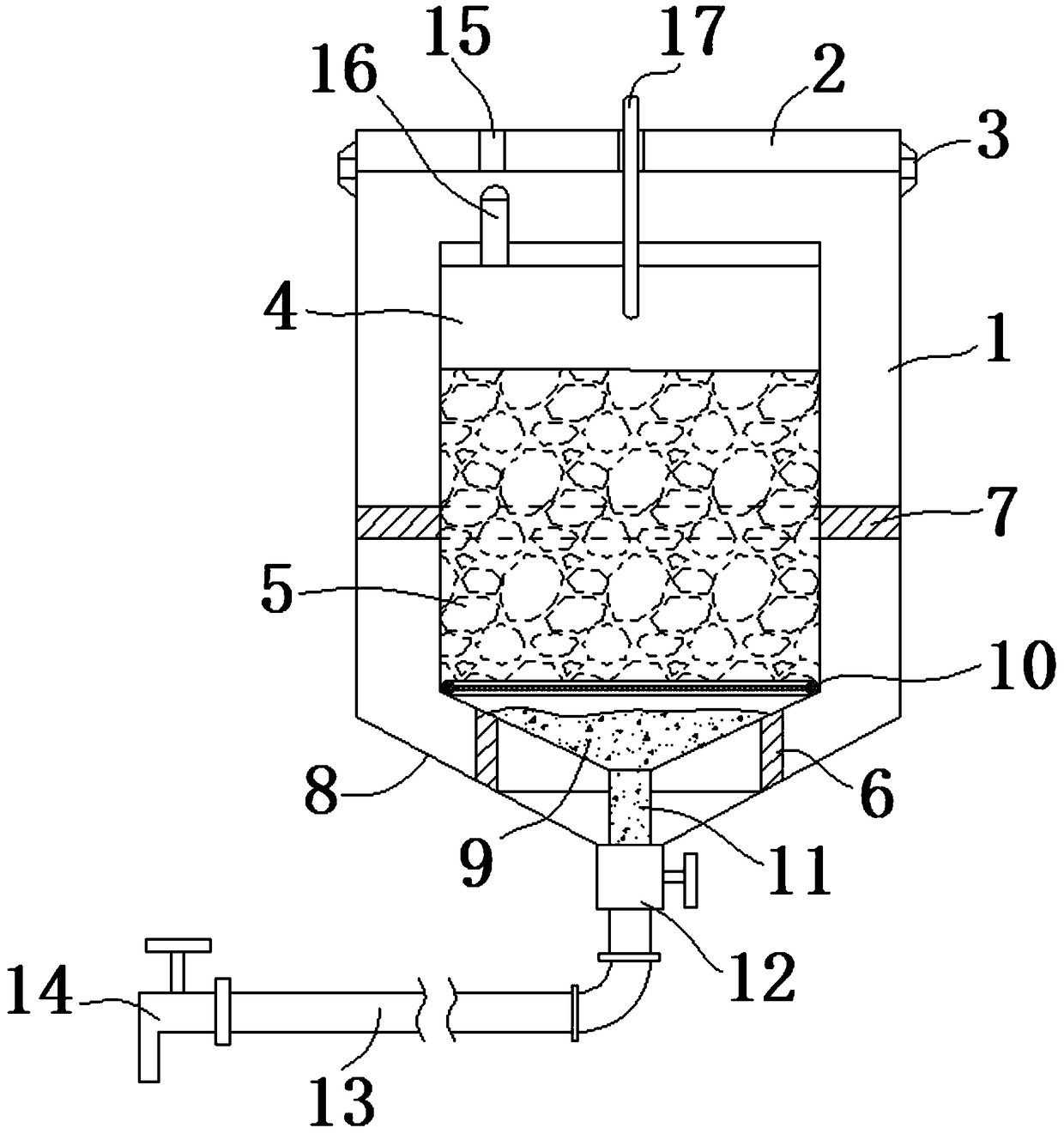 Solid-liquid separation bio-organic fertilizer self-made device