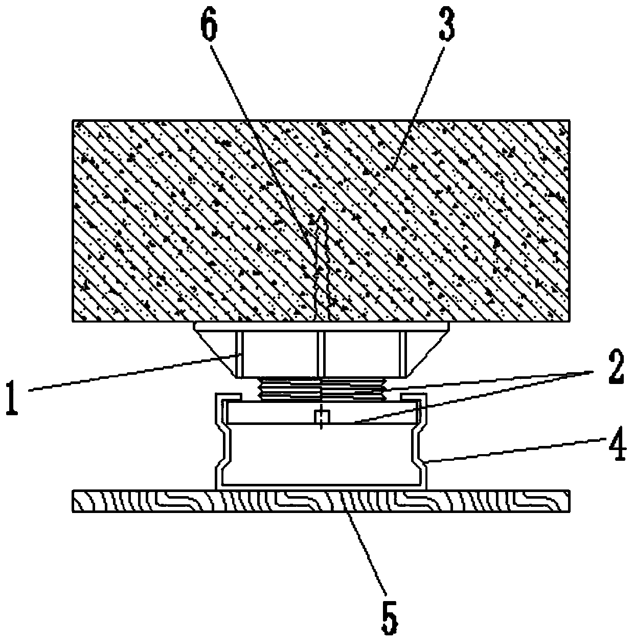 Assembly type ceiling leveling installation structure