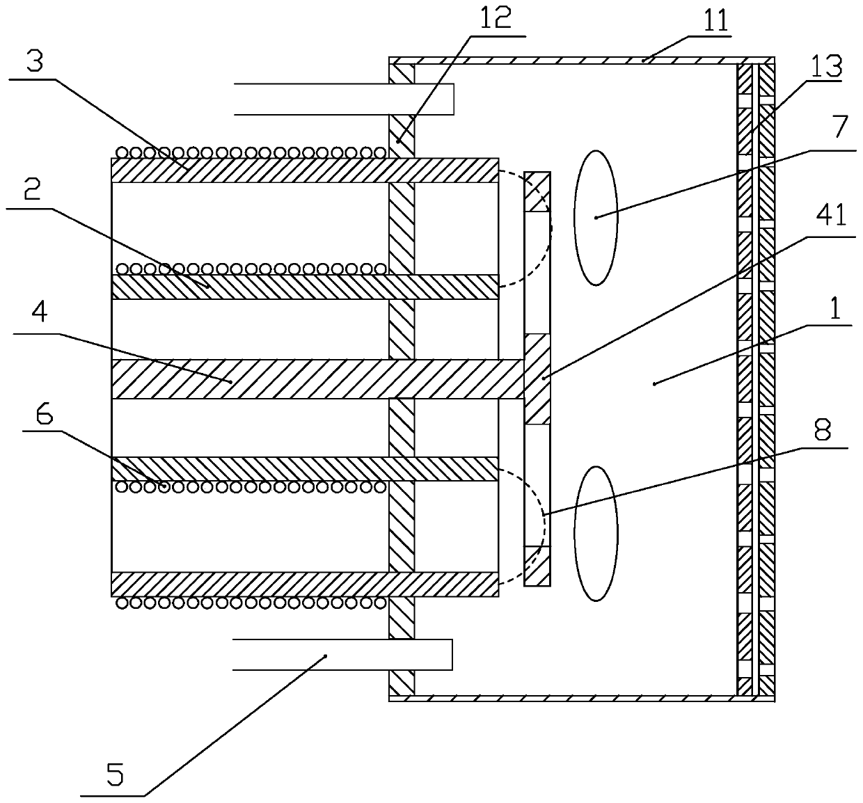 A pulse electric excitation micro-bovine propulsion device