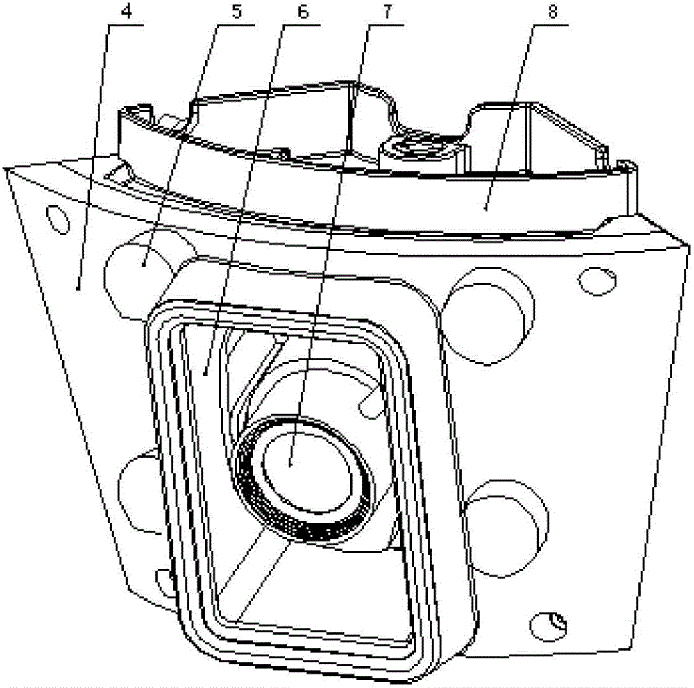 A corner-mounted video monitoring device and its installation method