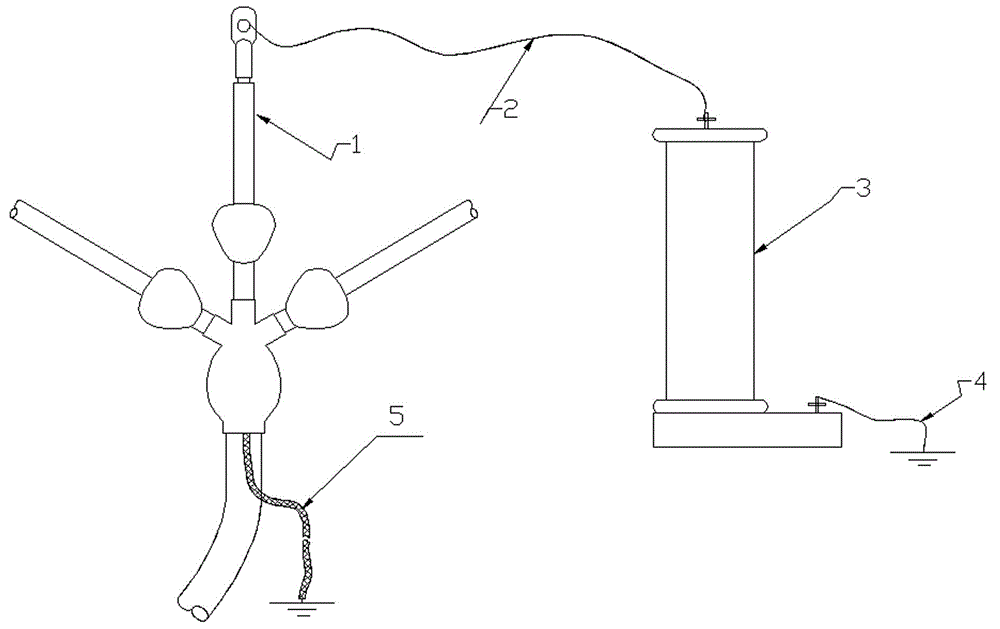 Test method for unshaded corona onset voltage of medium-voltage crosslinked polyethylene cable