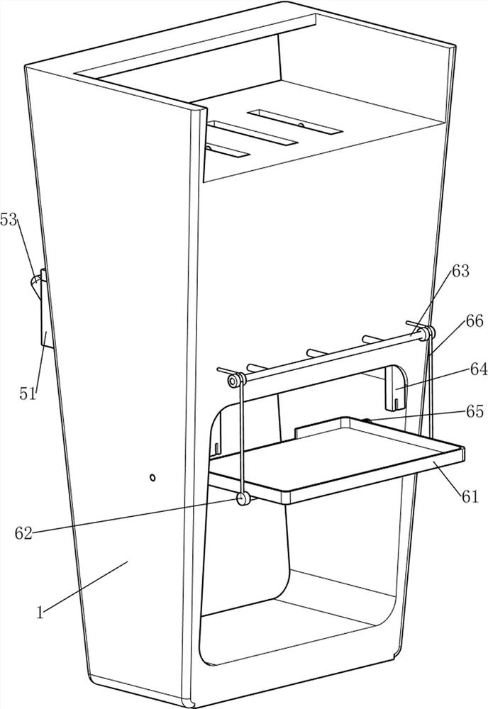 Convenient-to-store movable cart for pharmacy department