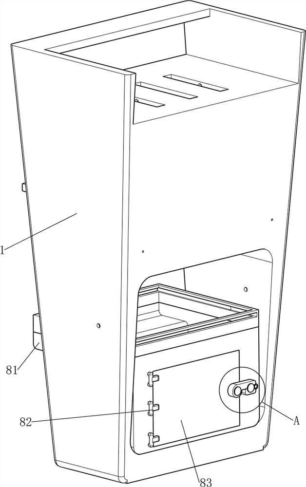 Convenient-to-store movable cart for pharmacy department