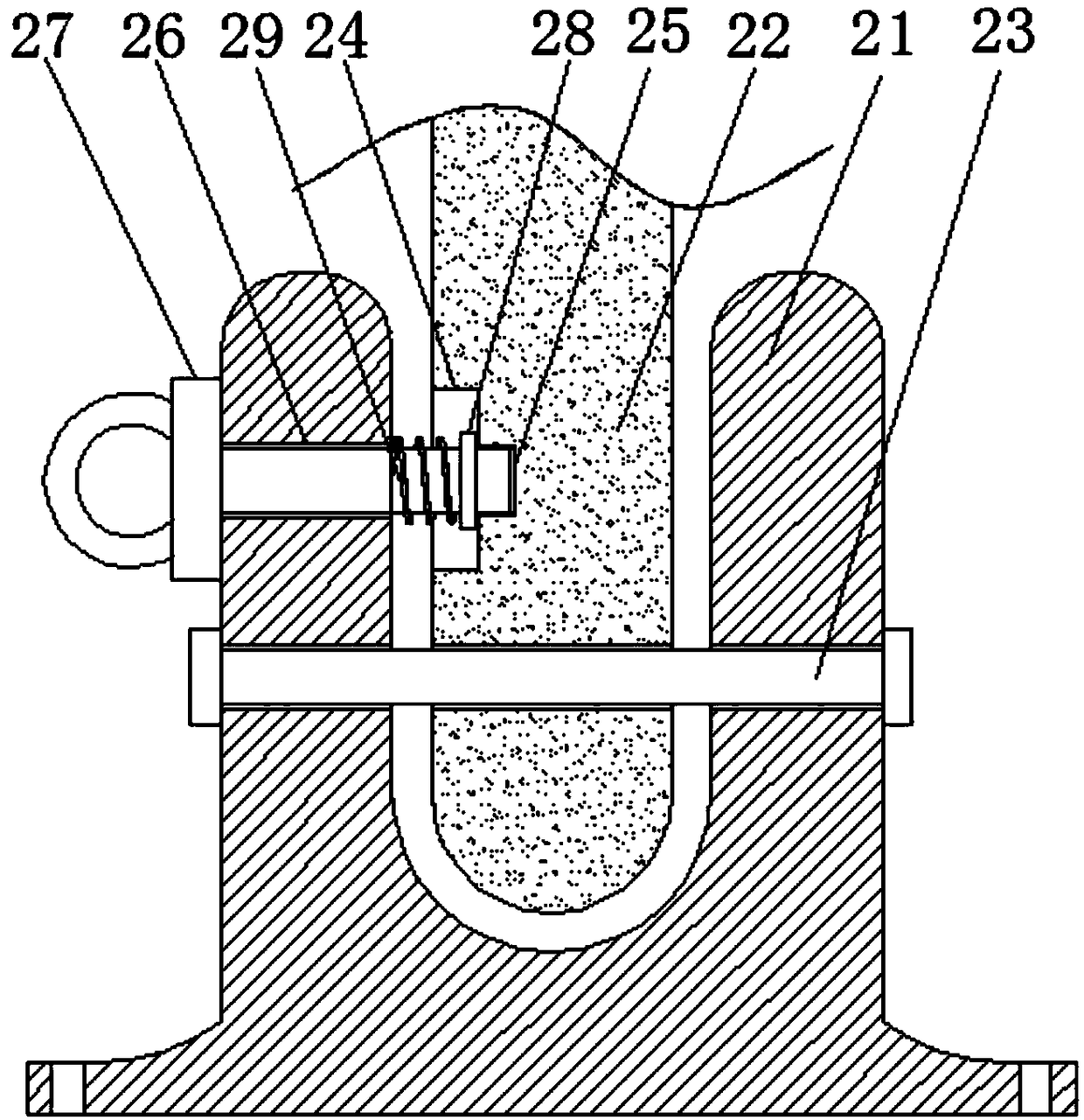 Force exercise type auxiliary connecting handle for walking stick for the blind