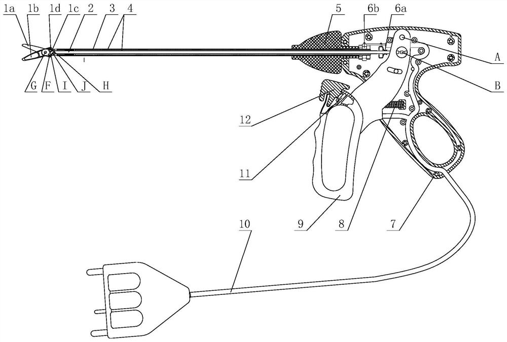 Manual excitation type bipolar electrocoagulation cutting instrument