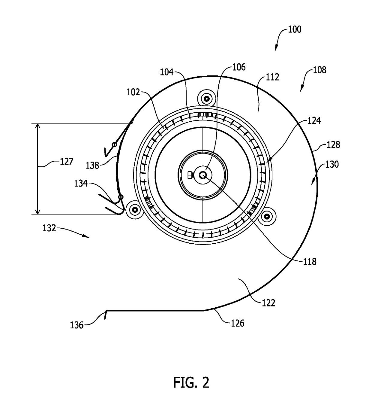 Centrifugal blower assembly and method for assembling the same