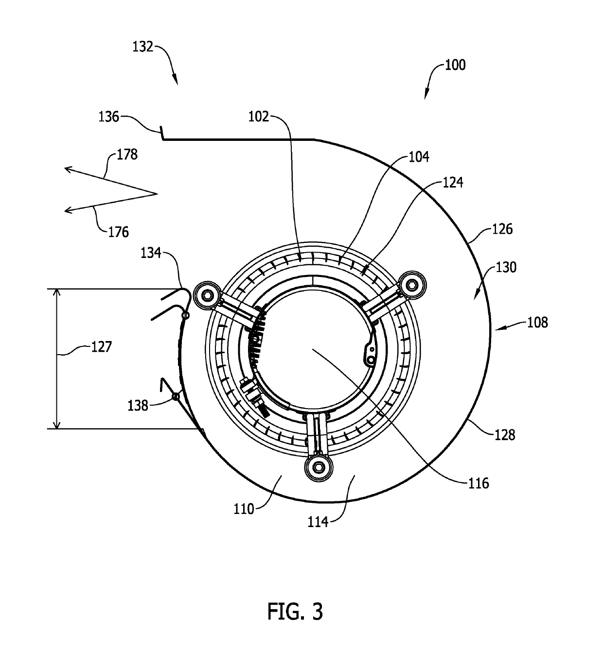 Centrifugal blower assembly and method for assembling the same