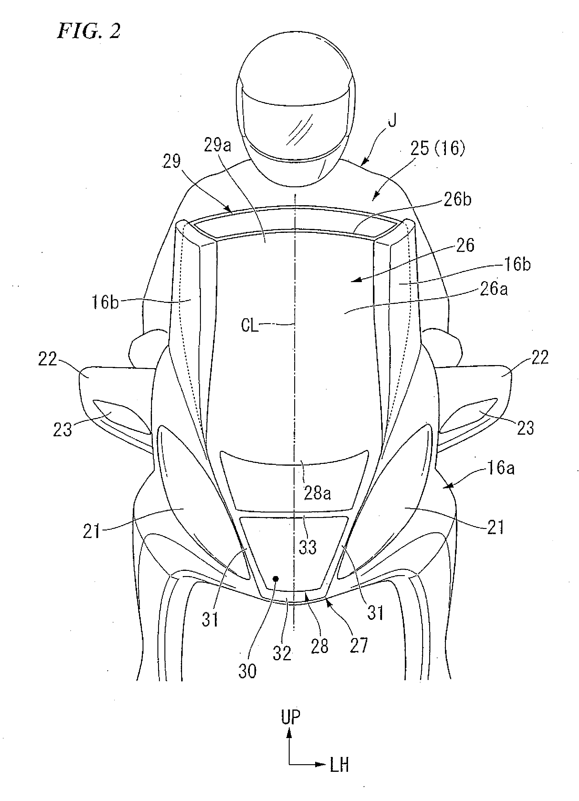 Windshield device, and cool airflow device for saddle ride type vehicle