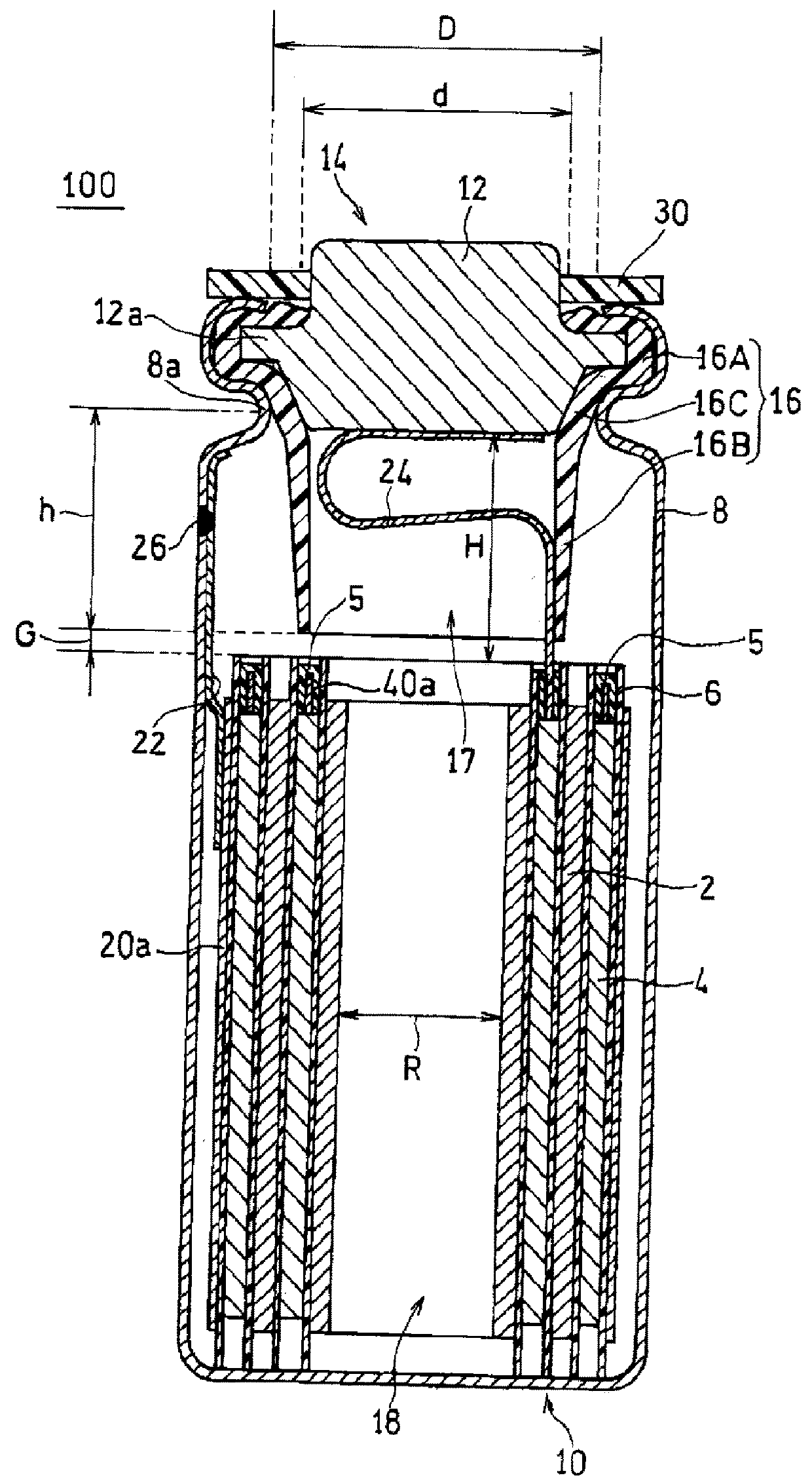 Wound battery