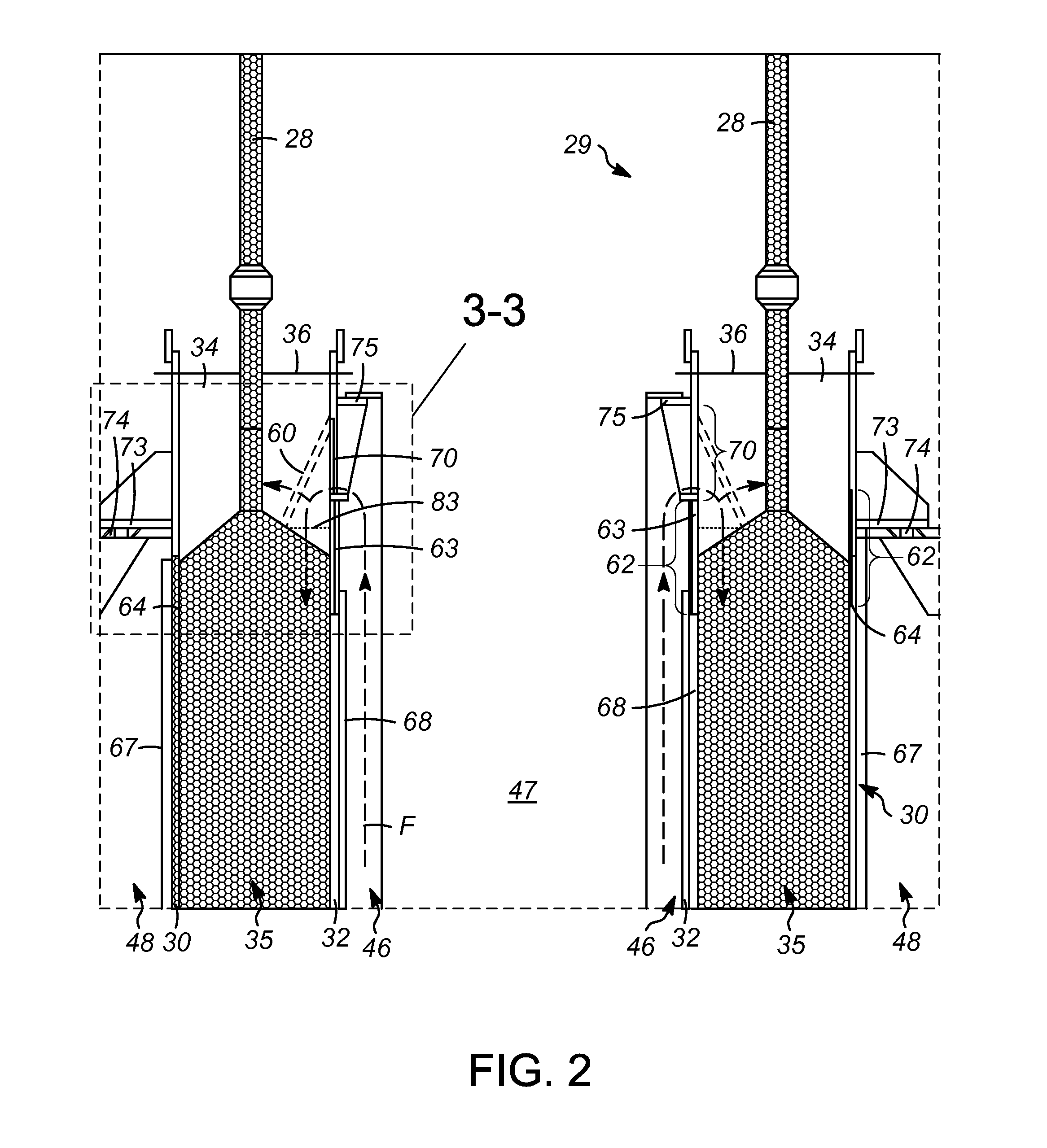 Catalyst retainer for radial flow reactor