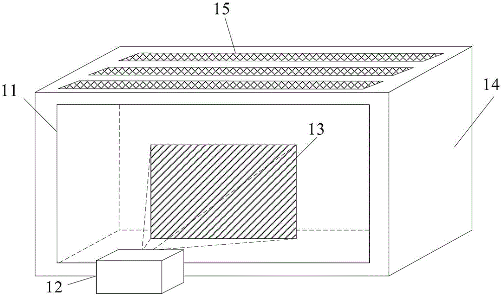 A transparent display device testing method and equipment