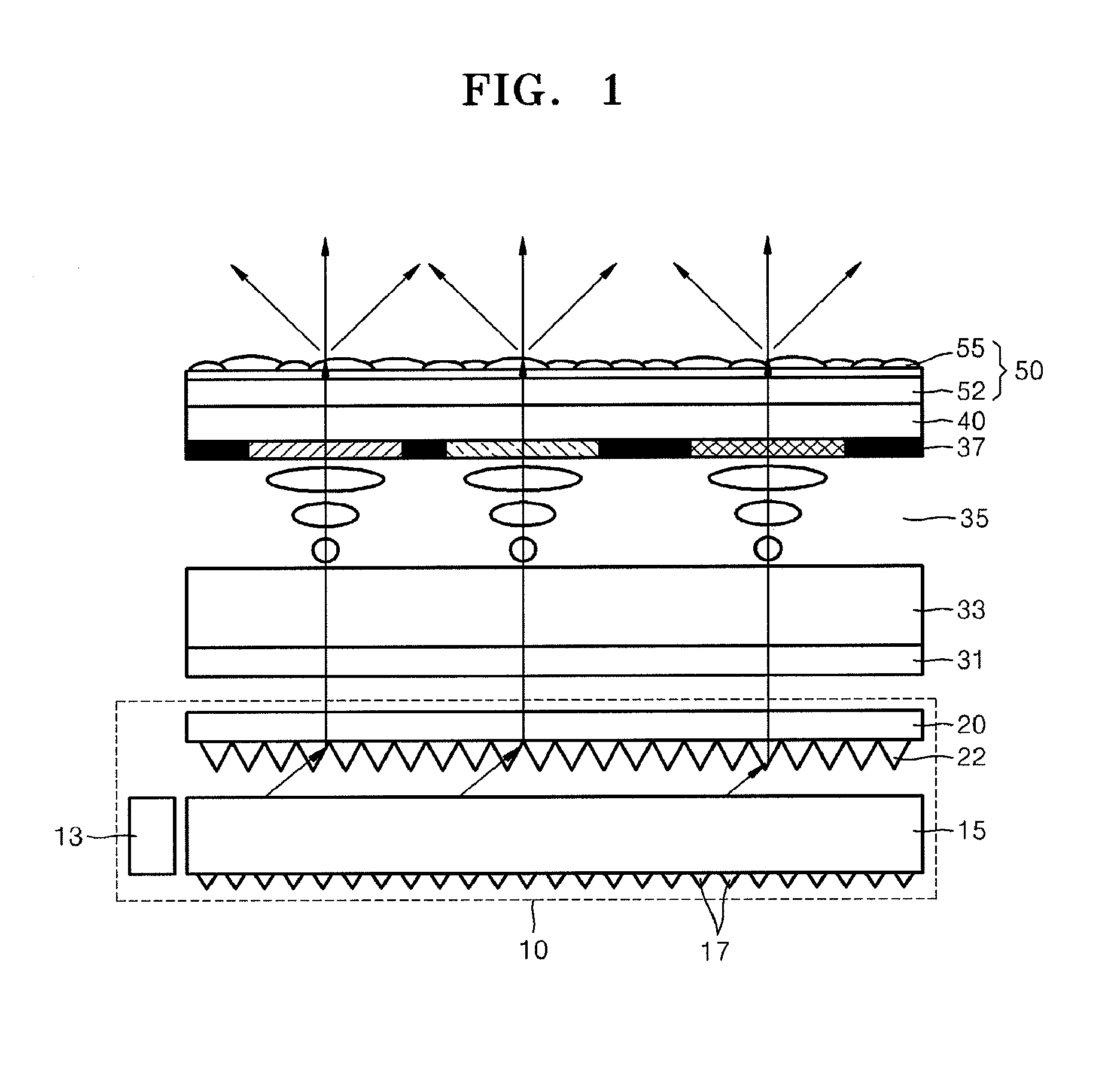 Collimating light guide plate, diffusing unit, and display apparatus employing the same