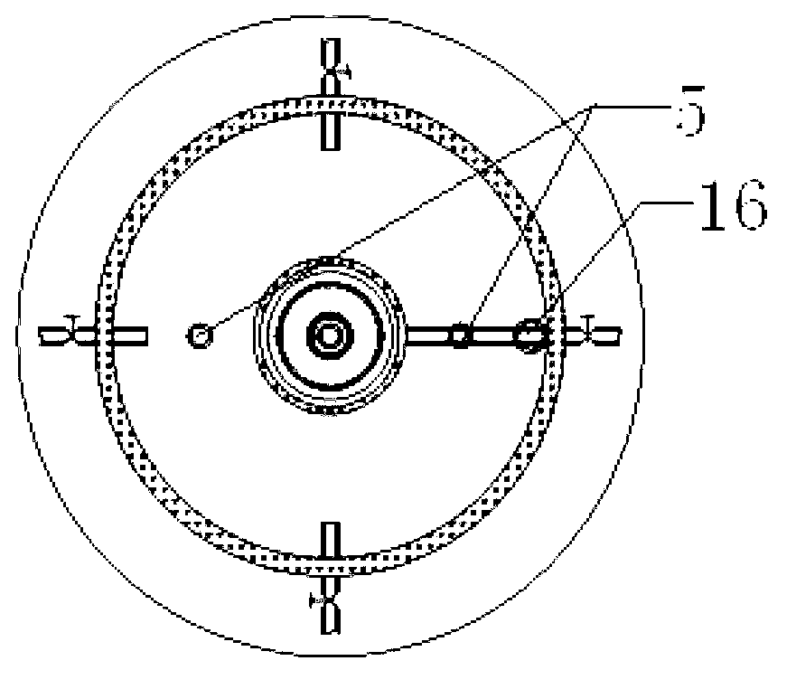 Bidirectional flow internal circulation type PS advanced oxidation reactor and sewage treatment method