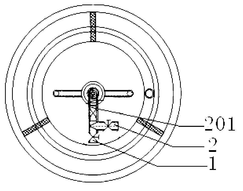 Bidirectional flow internal circulation type PS advanced oxidation reactor and sewage treatment method