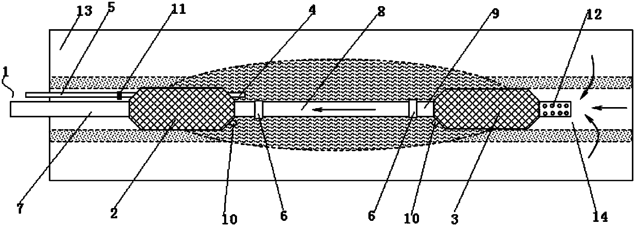 Under-pressure grouting hole sealing device and method for gas extraction drill air bag blocking