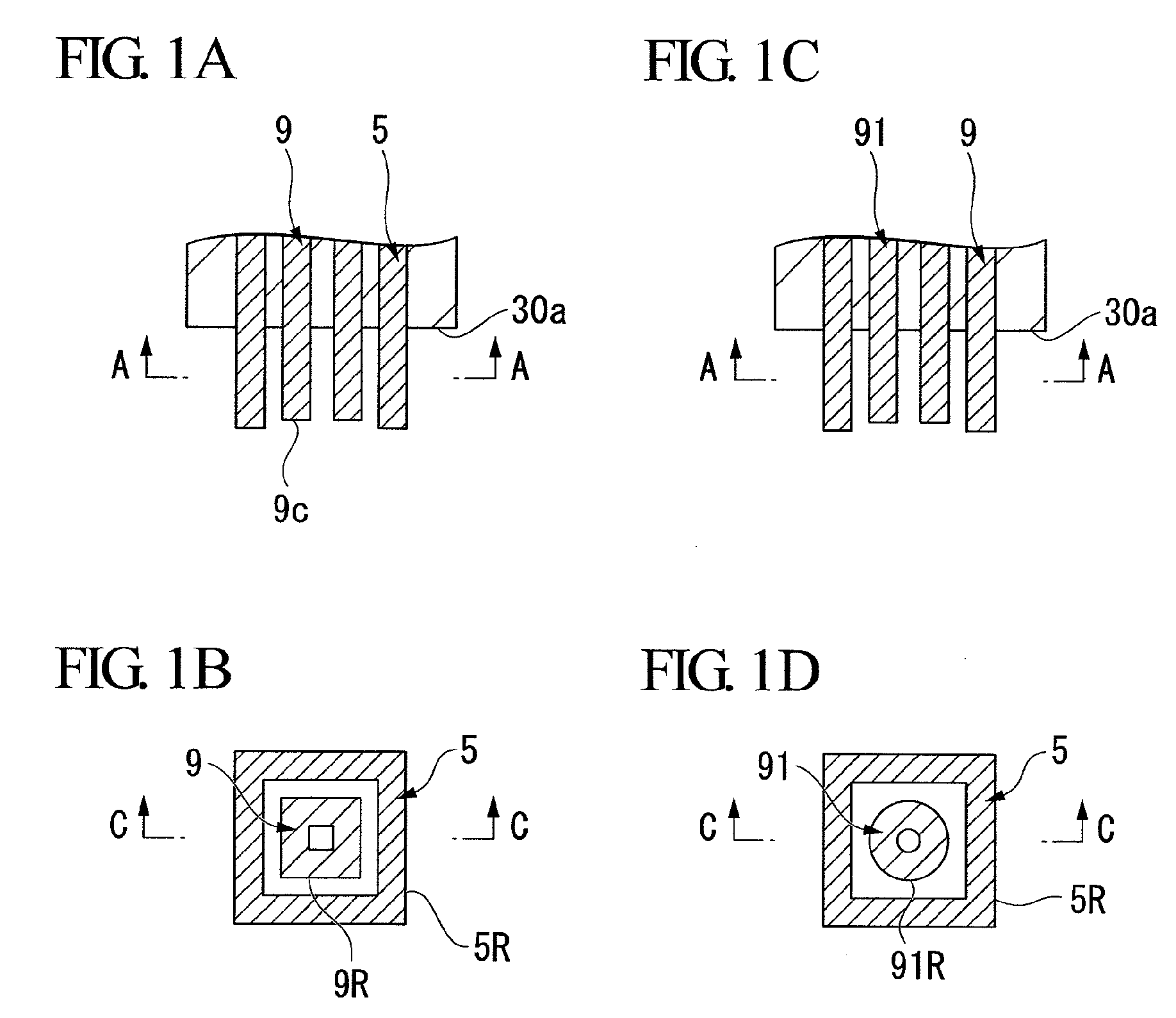 Through-hole interconnection structure for semiconductor wafer