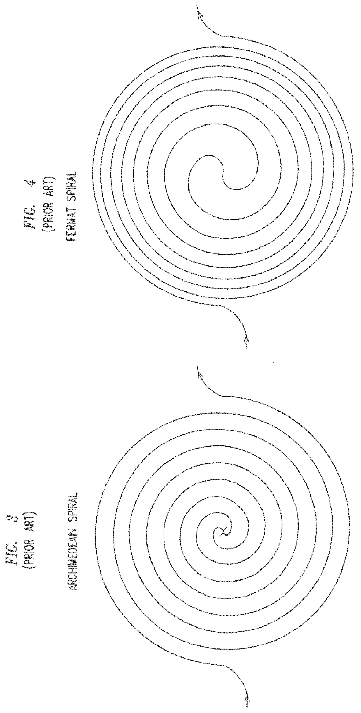 High density optical waveguide using hybrid spiral pattern