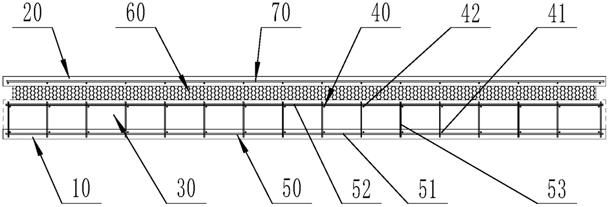 Prefabricated sandwich wall and prefabricated sandwich wall production method