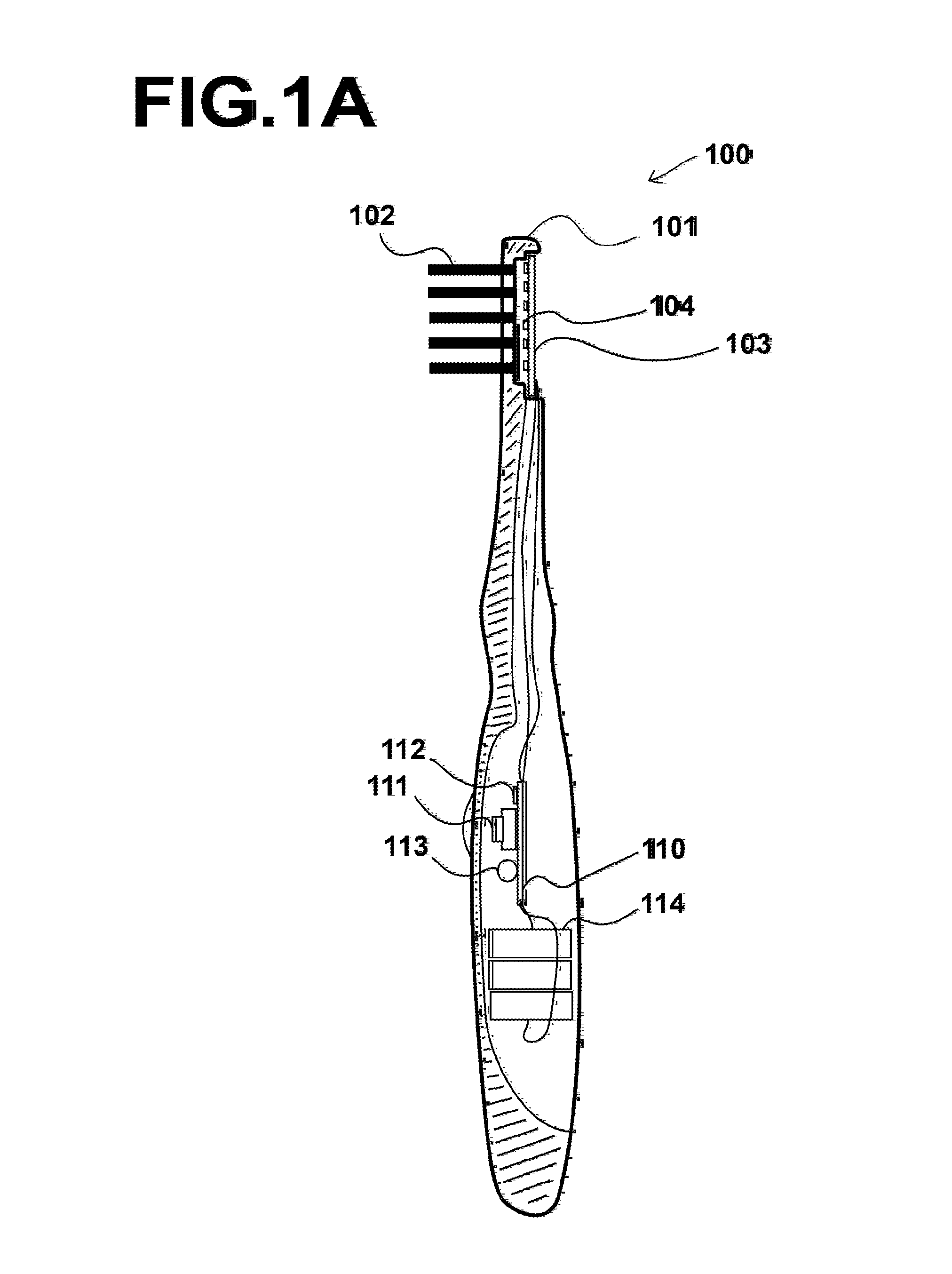 Novelty toothbrush with light-up fiber optic bristles