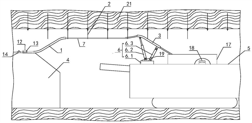 Novel continuous mining machine power cable take-up and pay-off device