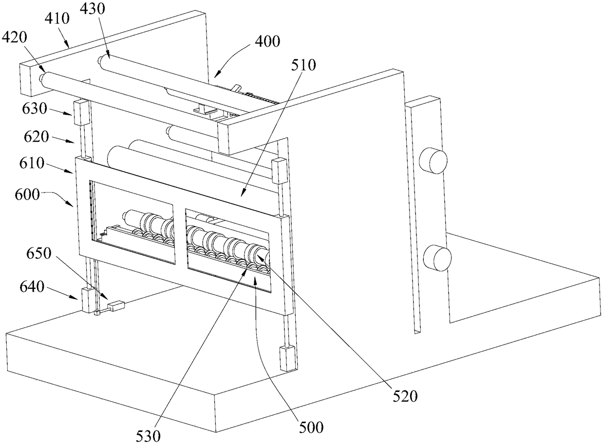 Scratch-proof protective film winding mechanism and slitting module