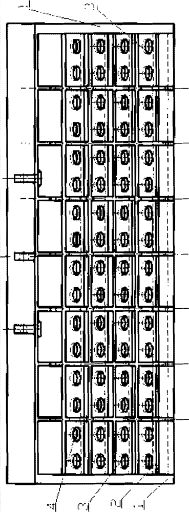 Non-water-cooling furnace door of slab heating furnace